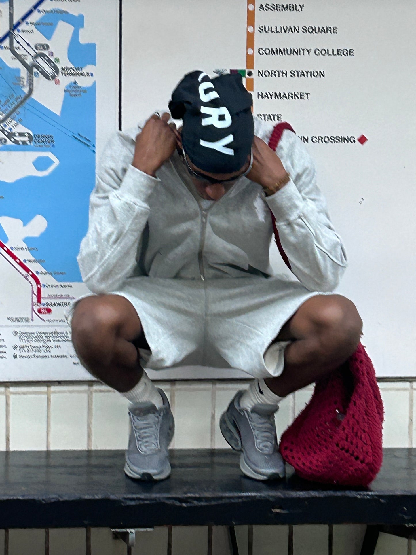 ZIP-UP GREY SWEATS SET