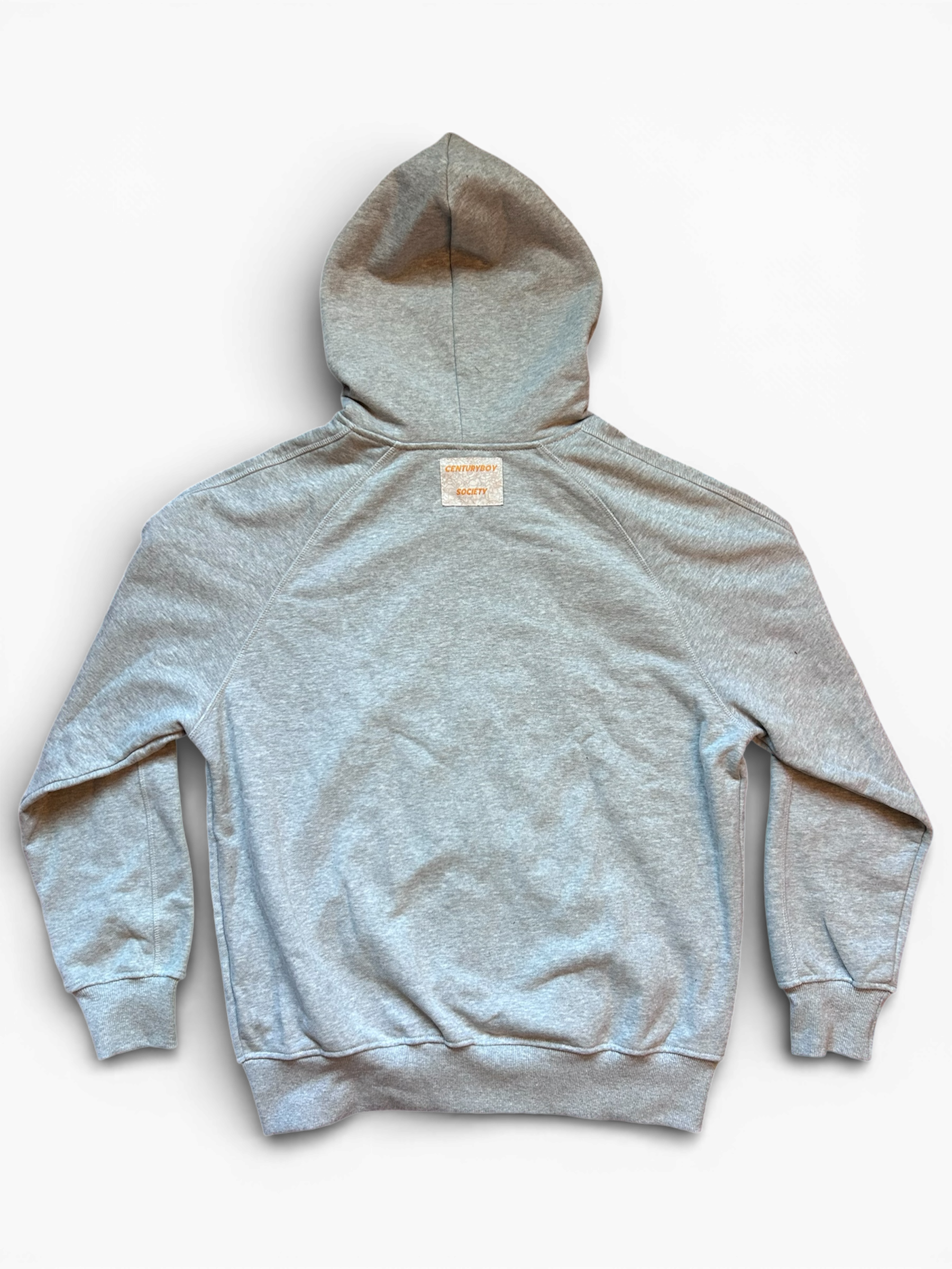 GREY ZIP HOODIE