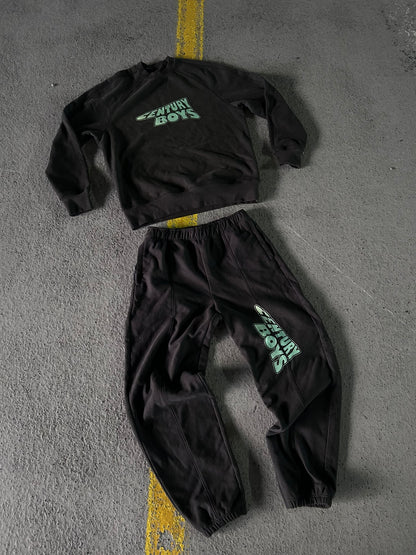 LIGHT BLACK SWEATSET w PANTS
