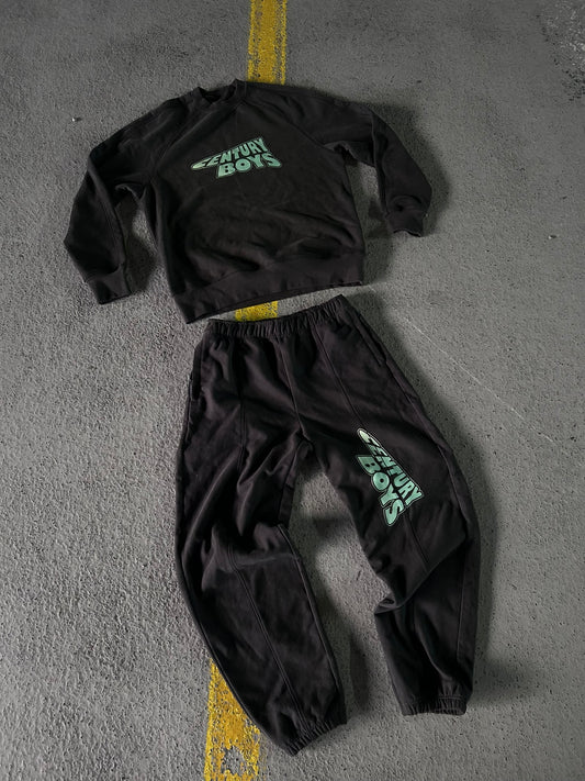 LIGHT BLACK SWEATSET w PANTS