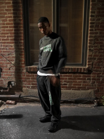 LIGHT BLACK SWEATSET w PANTS